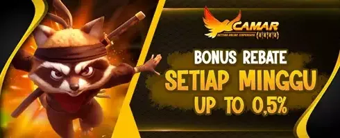 BONUS REBATE UP TO 0.5% SLOT promotion banner
